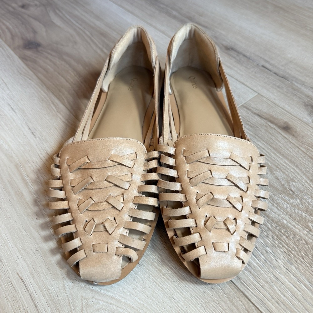 Quince Tan Huarache Women's Sandals Woven 8.5 - Picture 2 of 6